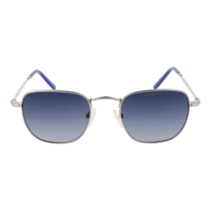 Funky Buddha Sonnenbrille FBS2030 48004 – Frontansicht mit Metall Rahmen und Blau Gläsern