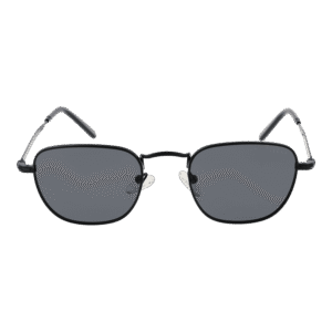 Funky Buddha Sonnenbrille FBS2030 48005 – Frontansicht mit Metall Rahmen und Schwarz Gläsern