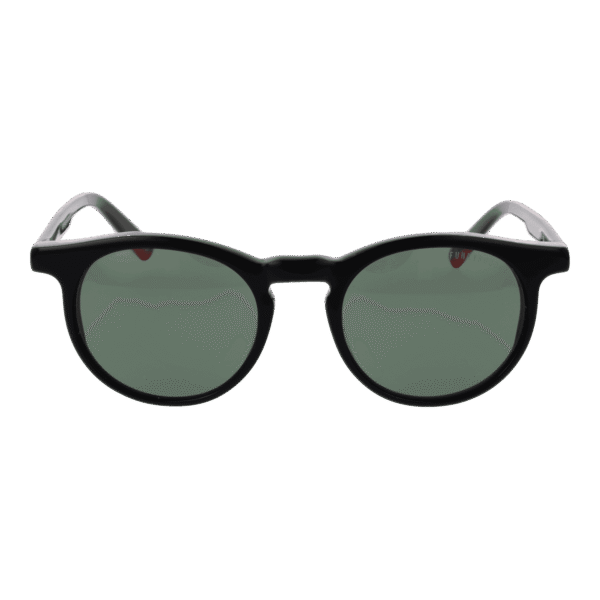 Funky Buddha Sonnenbrille FBS2034 52002 – Frontansicht mit Kunststoff Rahmen und Grün Gläsern