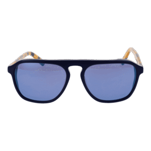 Funky Buddha Sonnenbrille FBS2035 55001 – Frontansicht mit Kunststoff Rahmen und Blau Gläsern