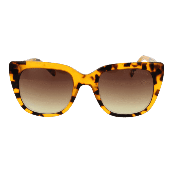 Funky Buddha Sonnenbrille FBS2038 51004 – Frontansicht mit Kunststoff Rahmen und Braun Gläsern