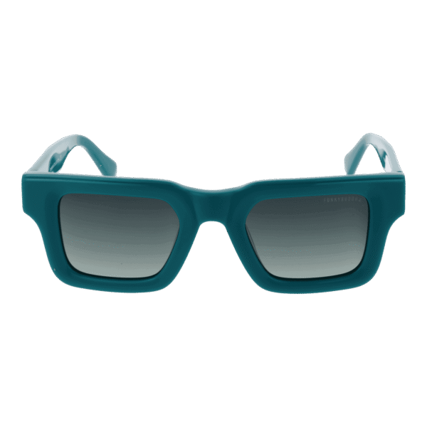 Funky Buddha Sonnenbrille FBS2041 48002 – Frontansicht mit Kunststoff Rahmen und Grün Gläsern