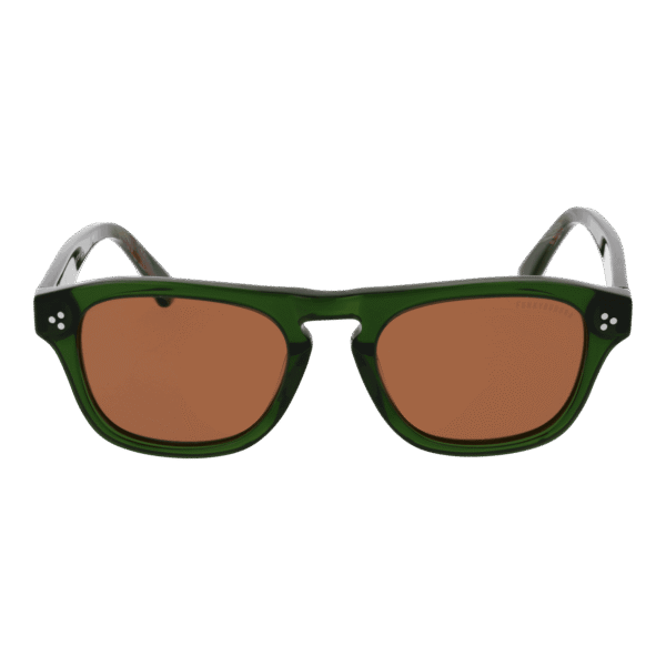 Funky Buddha Sonnenbrille FBS2042 52001 – Frontansicht mit Kunststoff Rahmen und Orange Gläsern