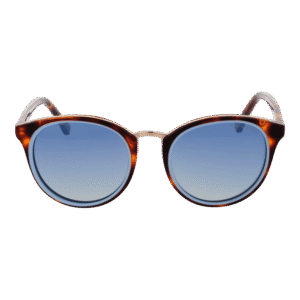 Funky Buddha Sonnenbrille FBS2046 51004 – Frontansicht mit Metall Rahmen und Blau Gläsern
