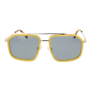 Funky Buddha Sonnenbrille FBS2048 58001 – Frontansicht mit Kunststoff Rahmen und Grau Gläsern