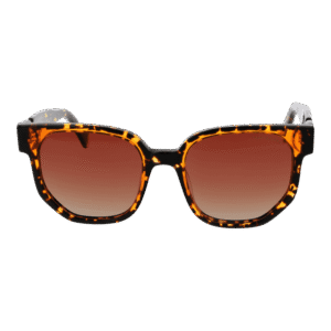 Funky Buddha Sonnenbrille FBS2052 53004 – Frontansicht mit Metall Rahmen und Orange Gläsern