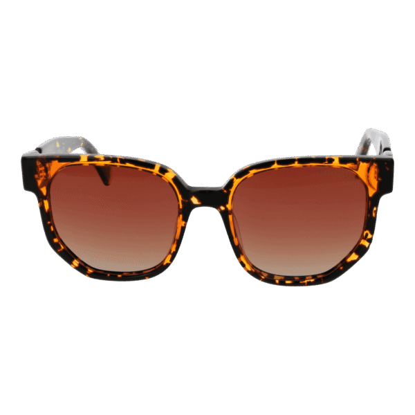 Funky Buddha Sonnenbrille FBS2052 53004 – Frontansicht mit Metall Rahmen und Orange Gläsern