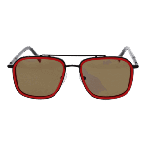 Funky Buddha Sonnenbrille FBS2054 55001 – Frontansicht mit Metall Rahmen und Braun Gläsern