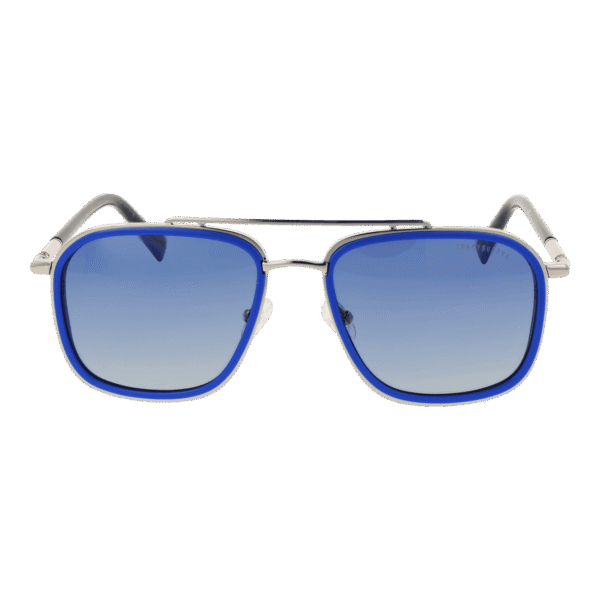 Funky Buddha Sonnenbrille FBS2054 55004 – Frontansicht mit Metall Rahmen und Blau Gläsern