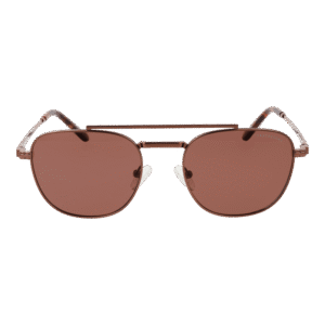 Funky Buddha Sonnenbrille FBS2056 54001 – Frontansicht mit Metall Rahmen und Braun Gläsern