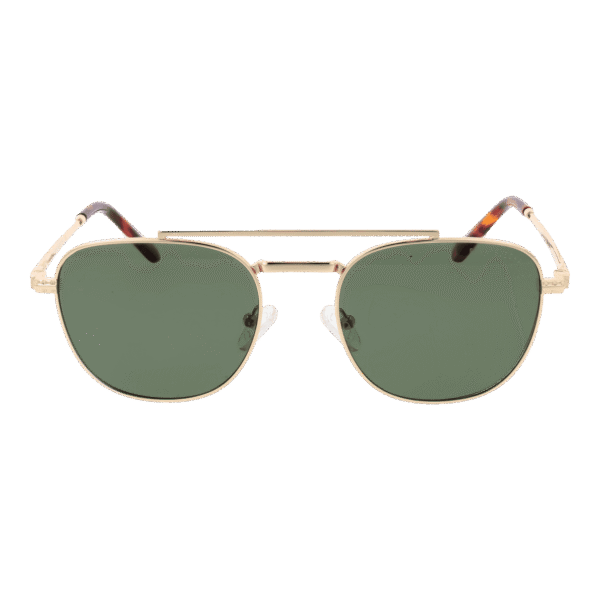 Funky Buddha Sonnenbrille FBS2056 54003 – Frontansicht mit Metall Rahmen und Grün Gläsern