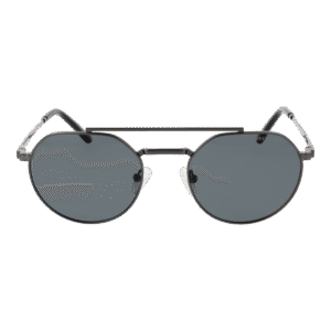 Funky Buddha Sonnenbrille FBS2057 53004 – Frontansicht mit Metall Rahmen und Grau Gläsern