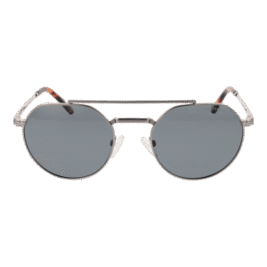Funky Buddha Sonnenbrille FBS2057 53005 – Frontansicht mit Metall Rahmen und Grau Gläsern
