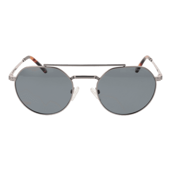 Funky Buddha Sonnenbrille FBS2057 53005 – Frontansicht mit Metall Rahmen und Grau Gläsern