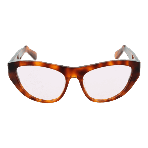GCDS Sonnenbrille GD0010 5853S – Frontansicht mit Kunststoff Rahmen und Rosa Gläsern