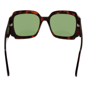 GCDS Sonnenbrille GD0015 5752N – Frontansicht mit Kunststoff Rahmen und Grün Gläsern