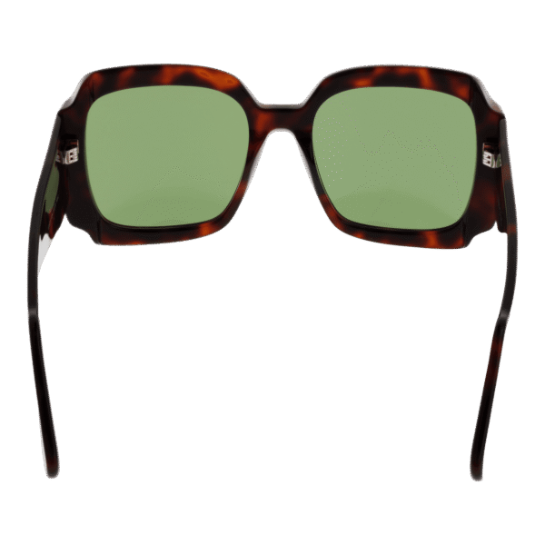 GCDS Sonnenbrille GD0015 5752N – Frontansicht mit Kunststoff Rahmen und Grün Gläsern