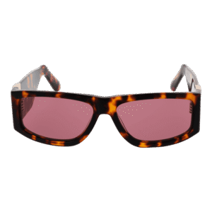 GCDS Sonnenbrille GD0037 5752S – Frontansicht mit Azetat Rahmen und Rosa Gläsern