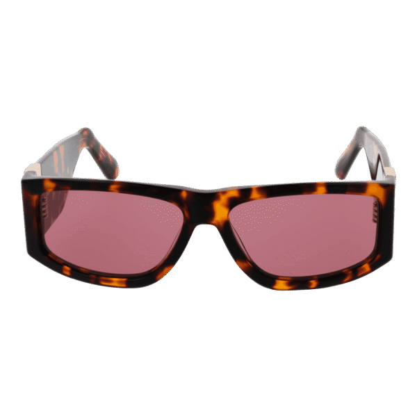 GCDS Sonnenbrille GD0037 5752S – Frontansicht mit Azetat Rahmen und Rosa Gläsern