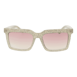 GCDS Sonnenbrille GD0041 5524U – Frontansicht mit Azetat Rahmen und Lila Gläsern