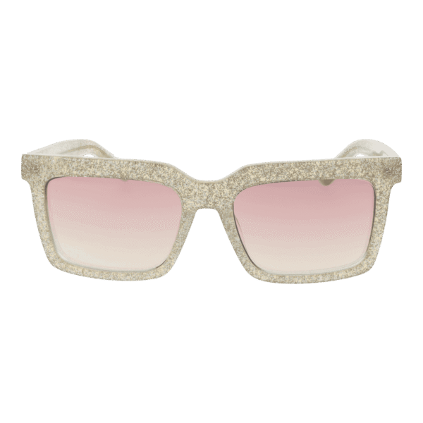 GCDS Sonnenbrille GD0041 5524U – Frontansicht mit Azetat Rahmen und Lila Gläsern