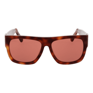 GCDS Sonnenbrille GD0044 5652S – Frontansicht mit Azetat Rahmen und Rot Gläsern