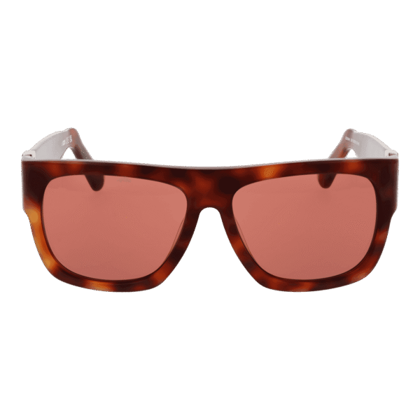 GCDS Sonnenbrille GD0044 5652S – Frontansicht mit Azetat Rahmen und Rot Gläsern