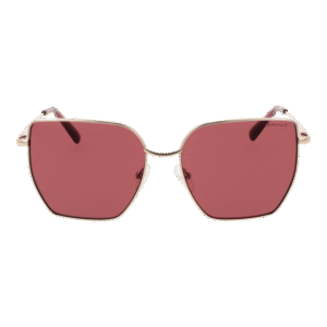 Gant Sonnenbrille GA00011 5632S – Frontansicht mit Metall Rahmen und Pink Gläsern