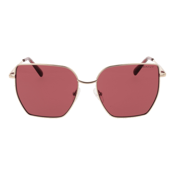 Gant Sonnenbrille GA00011 5632S – Frontansicht mit Metall Rahmen und Pink Gläsern