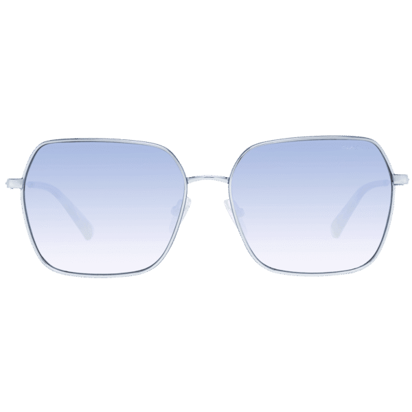 Gant Sonnenbrille GA8083 6010W – Frontansicht mit Metall Rahmen und Blau Gläsern