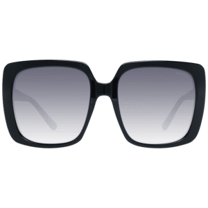 Guess Sonnenbrille GF6142 5701B – Frontansicht mit Kunststoff Rahmen und Grau Gläsern