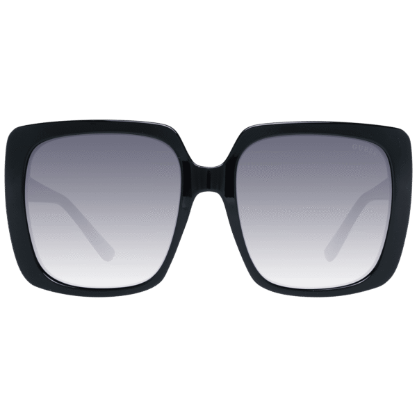 Guess Sonnenbrille GF6142 5701B – Frontansicht mit Kunststoff Rahmen und Grau Gläsern