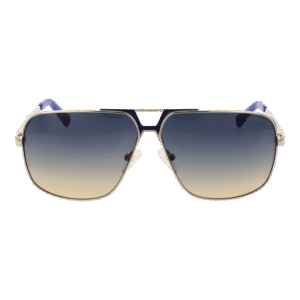 Guess Sonnenbrille GU00070 6132W – Frontansicht mit Metall Rahmen und Blau Gläsern
