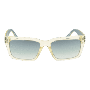 Guess Sonnenbrille GU00121 5639C – Frontansicht mit Edelstahl Rahmen und Grün Gläsern