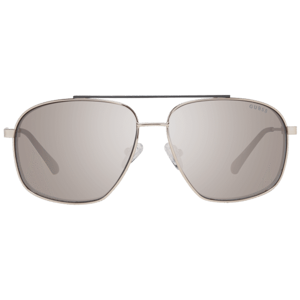 Guess Sonnenbrille GU6973 6132P – Frontansicht mit Metall Rahmen und Grün Gläsern