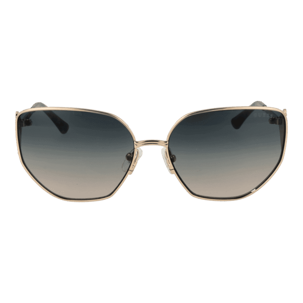 Guess Sonnenbrille GU7875 6033W – Frontansicht mit Metall Rahmen und Grün Gläsern