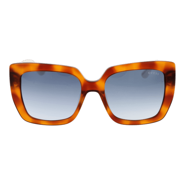 Guess Sonnenbrille GU7889 5353W – Frontansicht mit Kunststoff Rahmen und Blau Gläsern