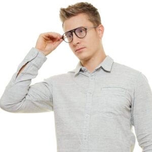 Rückansicht/Bügel der Hackett Bespoke Brille HEB239 51002