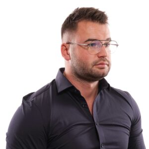 Rückansicht/Bügel der Hackett Bespoke Brille HEB249 49548