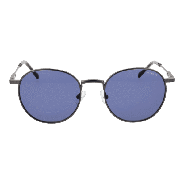 Hackett Bespoke Sonnenbrille HSB926 52901 – Frontansicht mit Metall Rahmen und Blau Gläsern