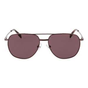 Hackett Sonnenbrille HSK1152 57100 – Frontansicht mit Metall Rahmen und Braun Gläsern