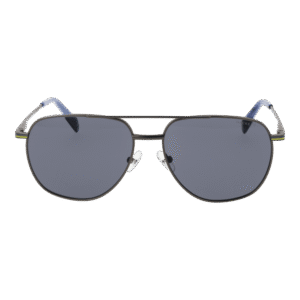 Hackett Sonnenbrille HSK1152 57900 – Frontansicht mit Metall Rahmen und Grau Gläsern
