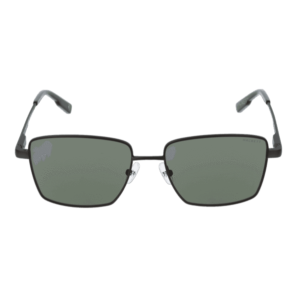 Hackett Sonnenbrille HSK1154 56951 – Frontansicht mit Metall Rahmen und Grün Gläsern