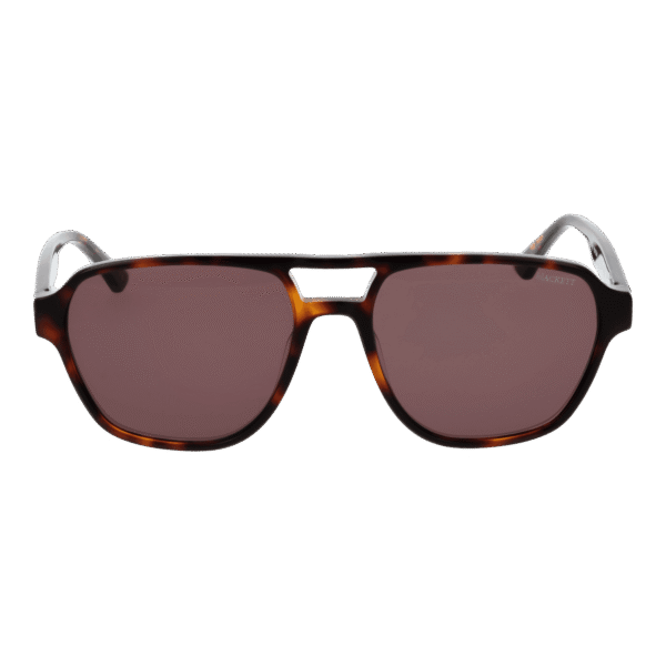 Hackett Sonnenbrille HSK3345 55107 – Frontansicht mit Azetat Rahmen und Braun Gläsern