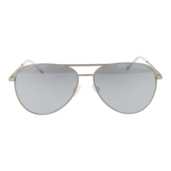 Hugo Sonnenbrille HG 1318/S 59CTLT4 – Frontansicht mit Metall Rahmen und Grau Gläsern