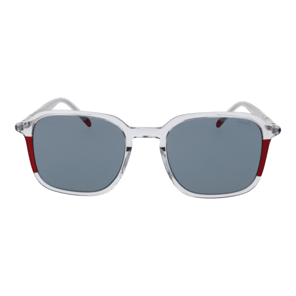 Hugo Sonnenbrille HG 1347/S 52KB7IR – Frontansicht mit Azetat Rahmen und Grau Gläsern