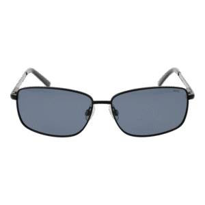 Invu Sonnenbrille B1216 61B – Frontansicht mit Metall Rahmen und Grau Gläsern