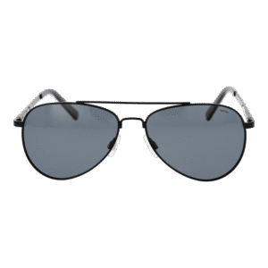 Invu Sonnenbrille B1306 58A – Frontansicht mit Metall Rahmen und Grau Gläsern