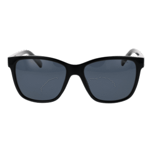 Invu Sonnenbrille B2214 55A – Frontansicht mit Kunststoff Rahmen und Grau Gläsern