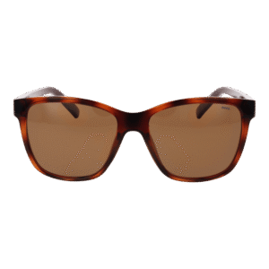 Invu Sonnenbrille B2214 55B – Frontansicht mit Kunststoff Rahmen und Braun Gläsern
